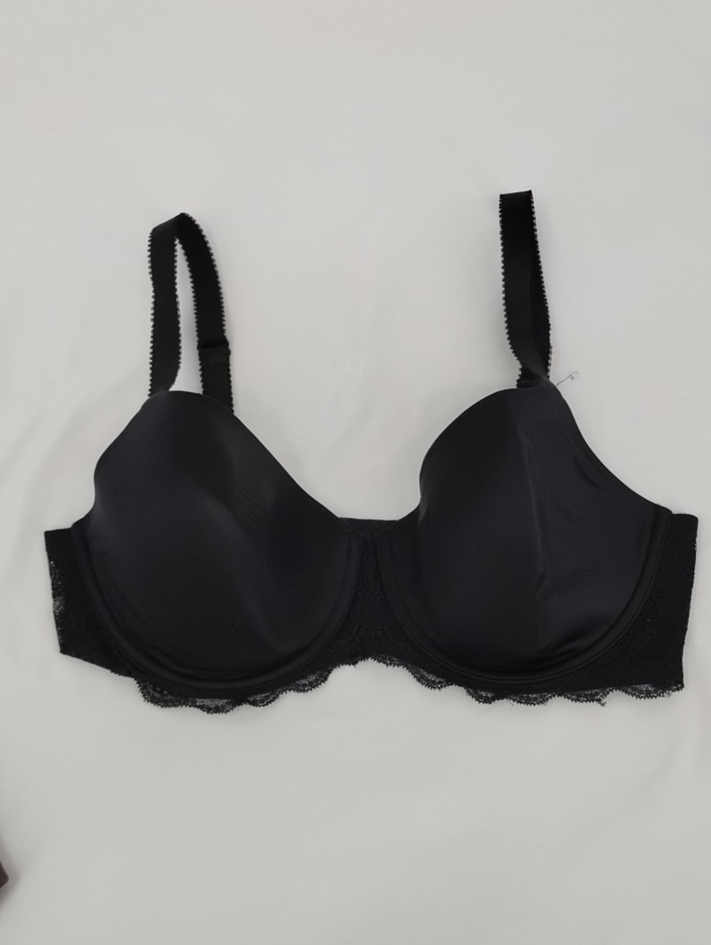 Lilyette Black Lace Underwire T-Shirt Bra - Women Intimates 38D